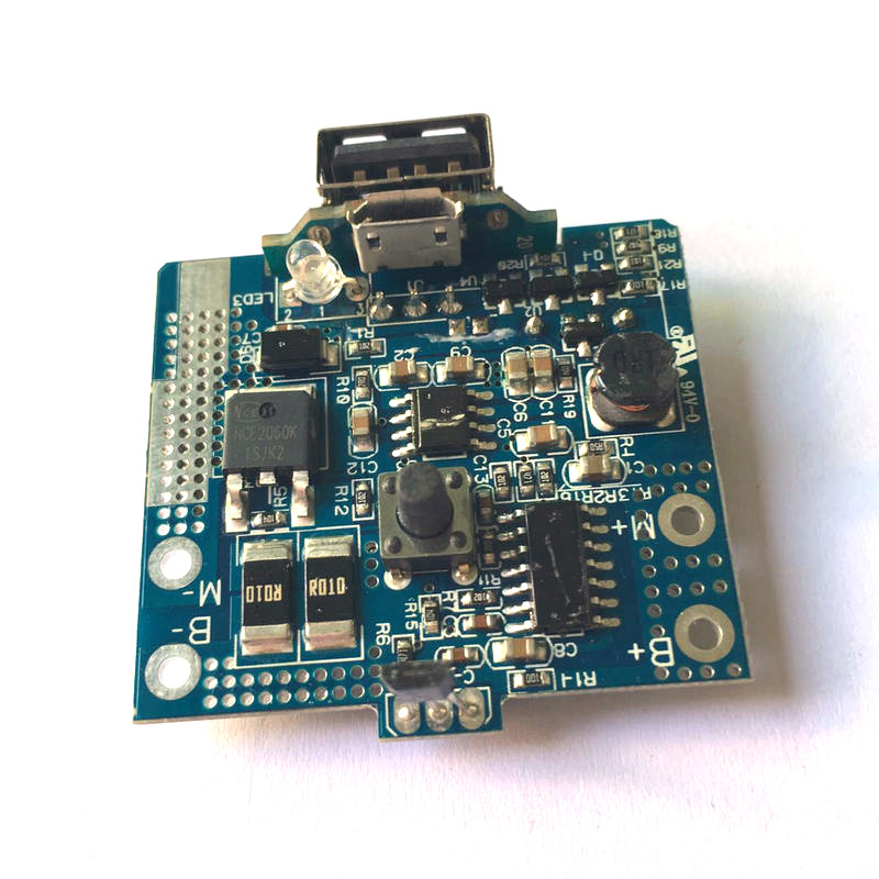甘肃便携式果汁机单节3.7V线路板带温控 充电宝 蜂鸣器PCBA电路板开发